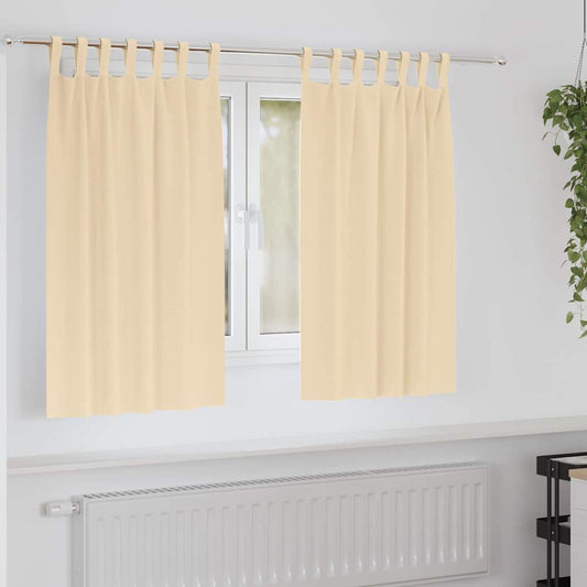 Blackout Curtains with Curtains Cream Polyester