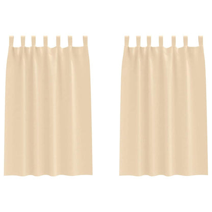 Blackout Curtains with Curtains Cream Polyester