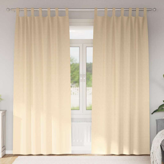 Blackout Curtains with Curtains Cream Polyester