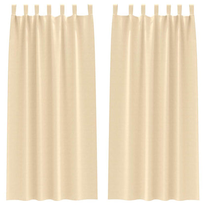 Blackout Curtains with Curtains Cream Polyester