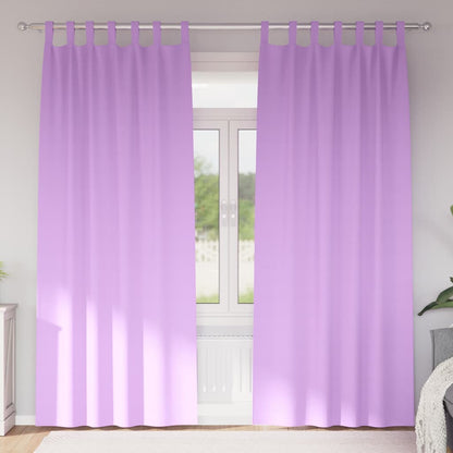 Blackout Curtains with Curtains Purple Polyester