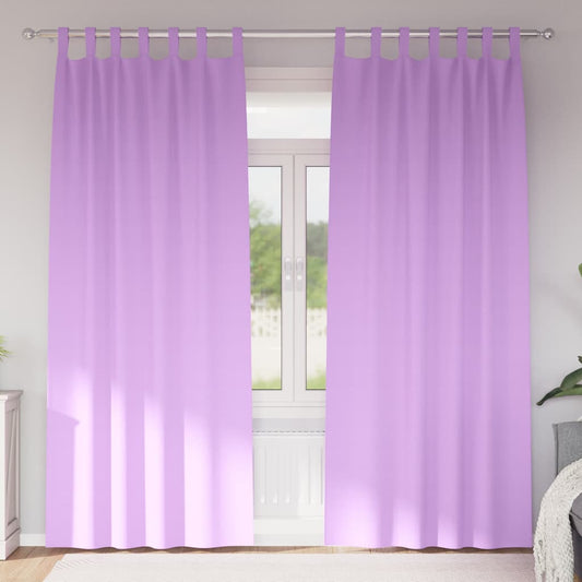 Blackout Curtains with Curtains Purple Polyester