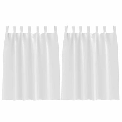 Blackout Curtains with Curtains Pure White Polyester