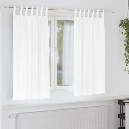 Blackout Curtains with Curtains Pure White Polyester