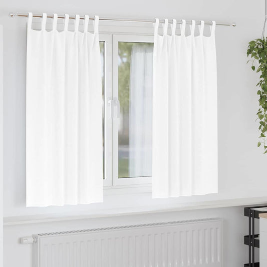 Blackout Curtains with Curtains Pure White Polyester