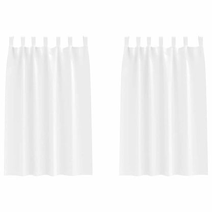 Blackout Curtains with Curtains Pure White Polyester