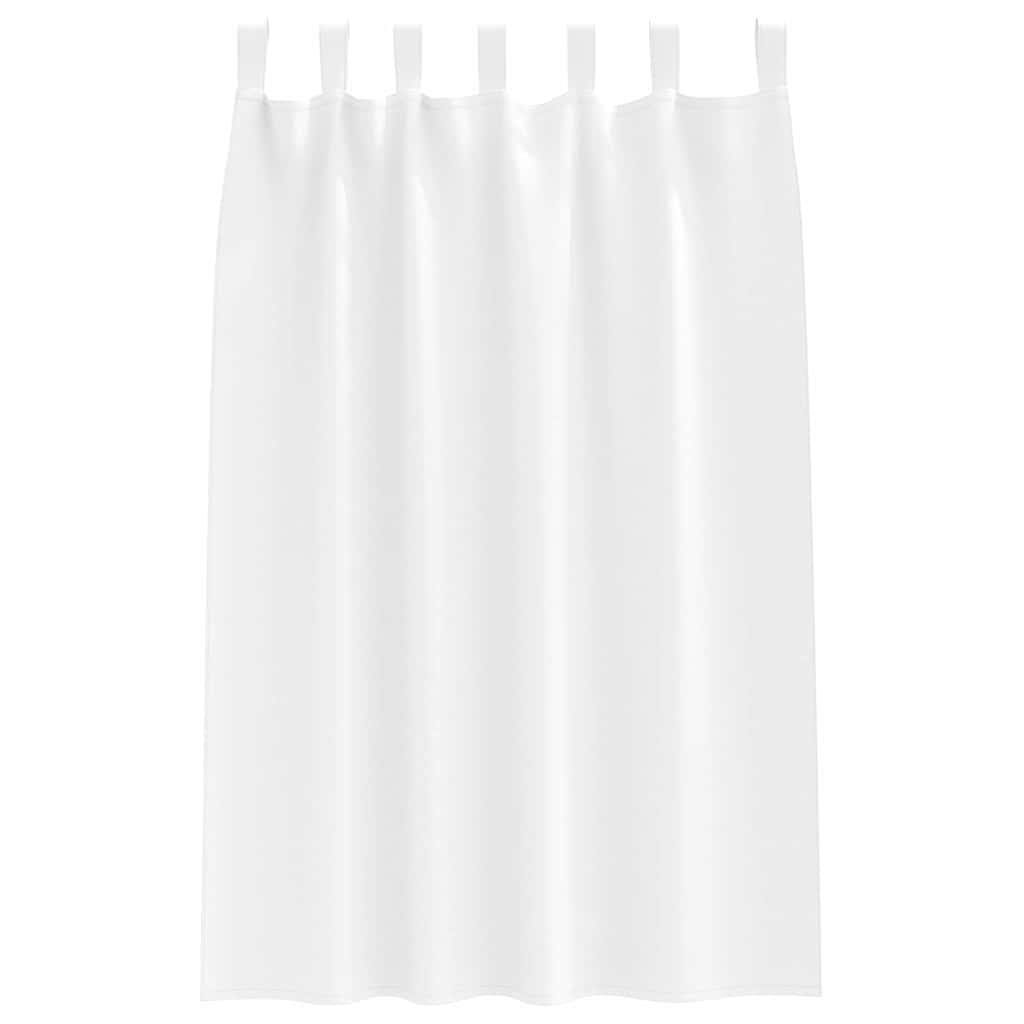 Blackout Curtains with Curtains Pure White Polyester