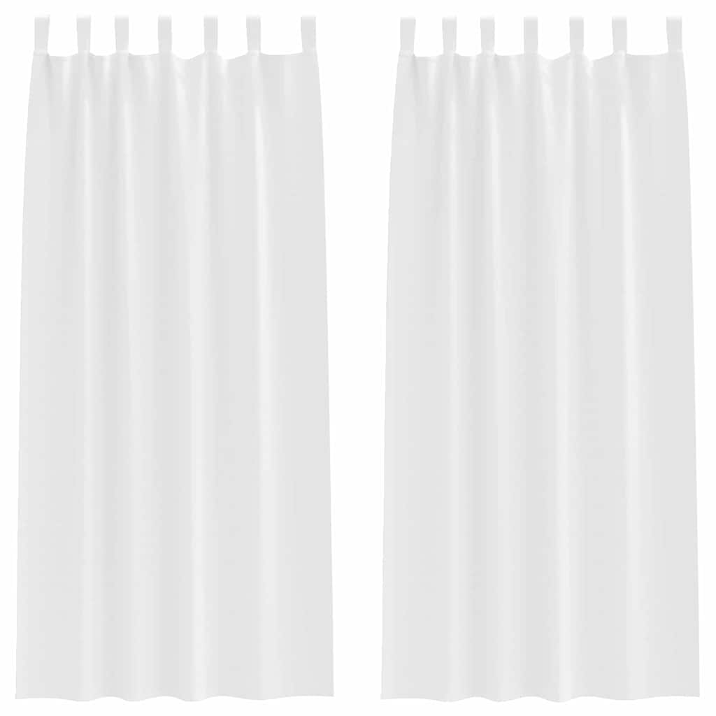Blackout Curtains with Curtains Pure White Polyester