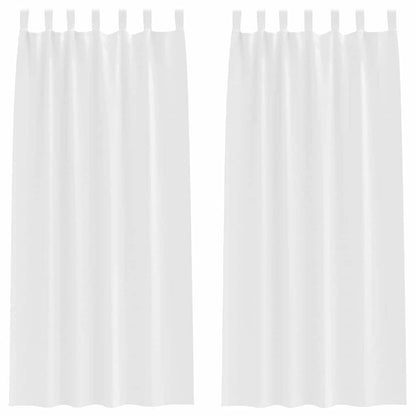 Blackout Curtains with Curtains Pure White Polyester