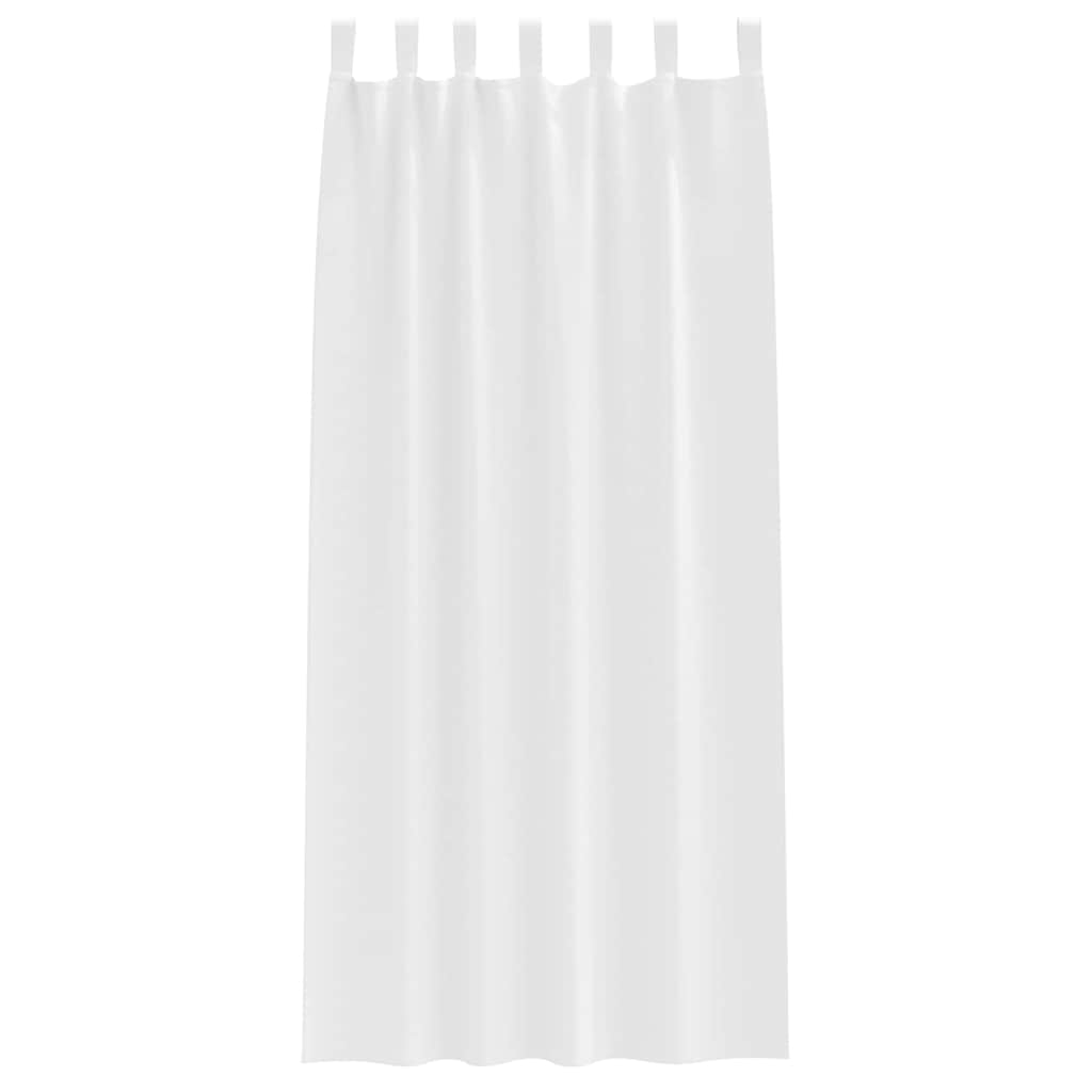 Blackout Curtains with Curtains Pure White Polyester