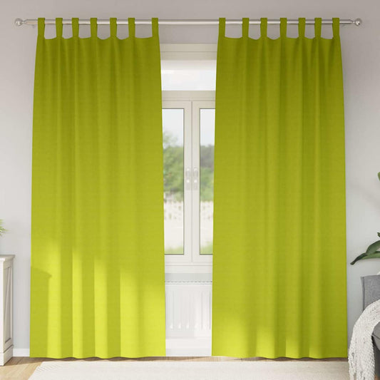 Blackout Curtains with Curtains Green Polyester