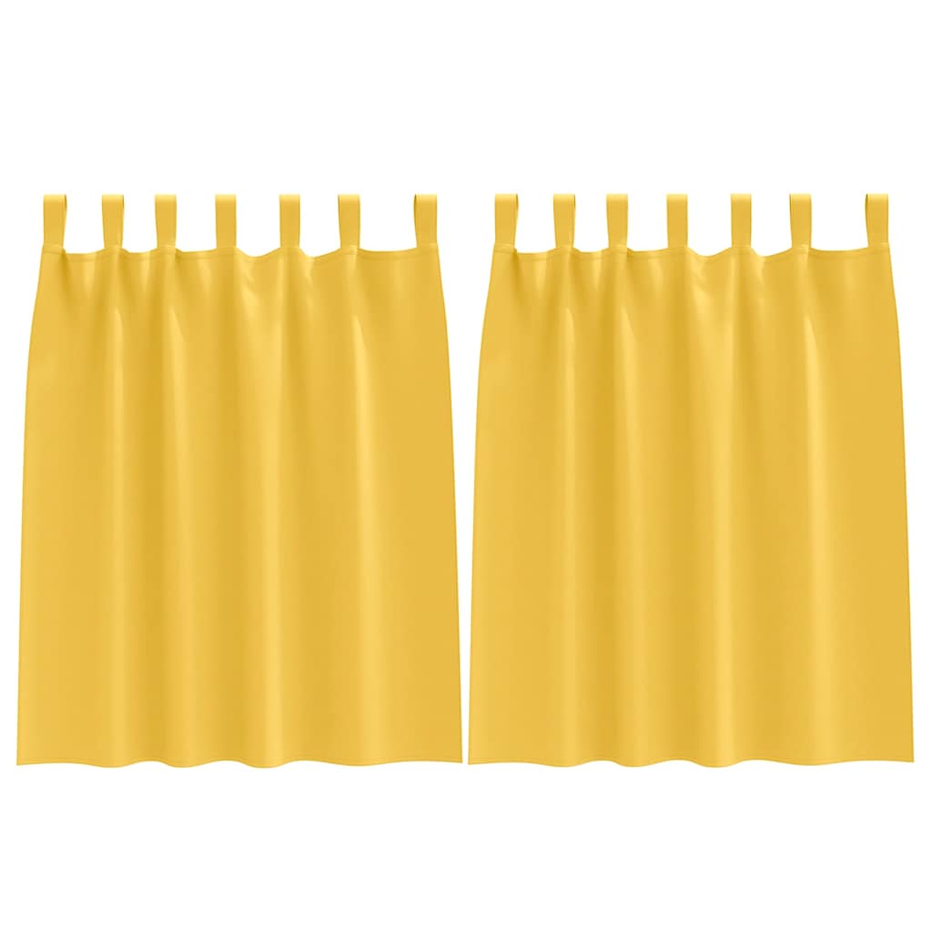 Blackout Curtains with Curtains Mustard Yellow Polyester