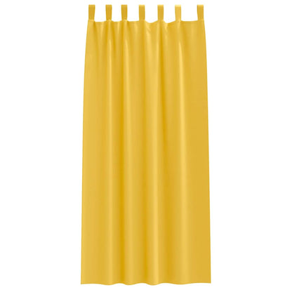 Blackout Curtains with Curtains Mustard Yellow Polyester