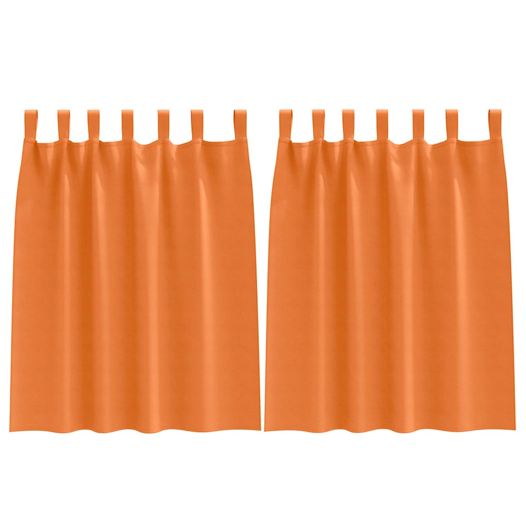 Blackout Curtains with Curtains Bright Orange Polyester