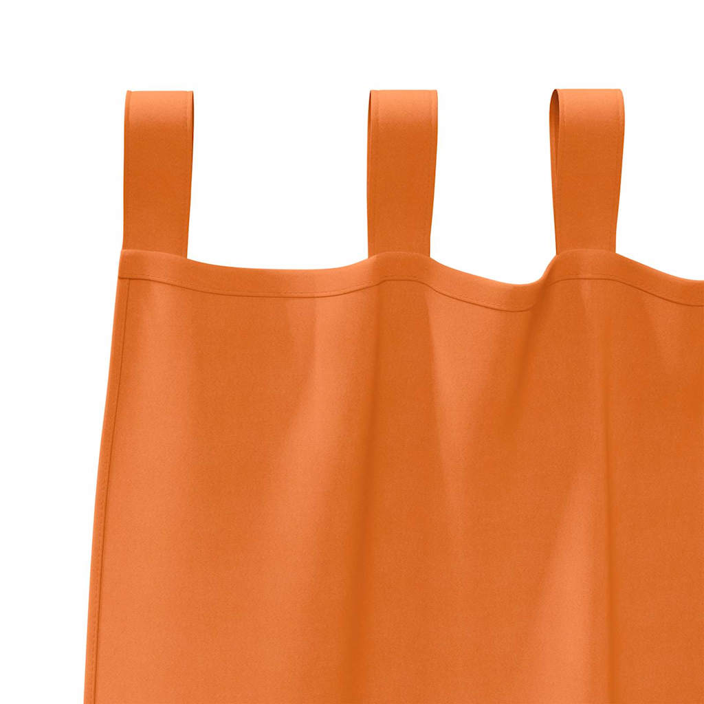 Blackout Curtains with Curtains Bright Orange Polyester