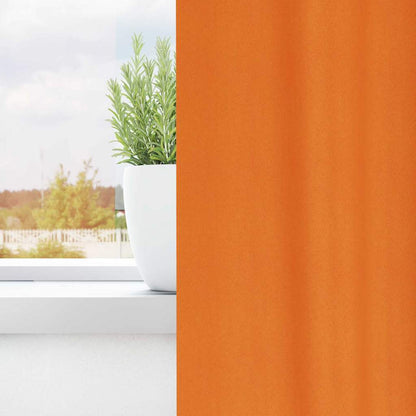 Blackout Curtains with Curtains Bright Orange Polyester