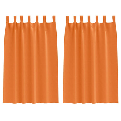 Blackout Curtains with Curtains Bright Orange Polyester