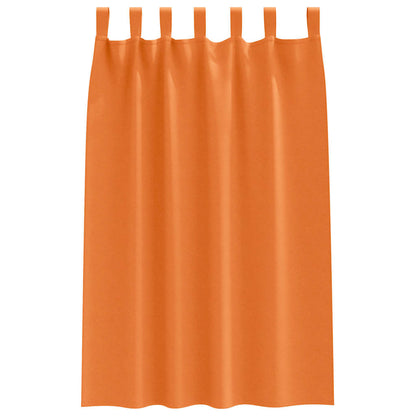 Blackout Curtains with Curtains Bright Orange Polyester