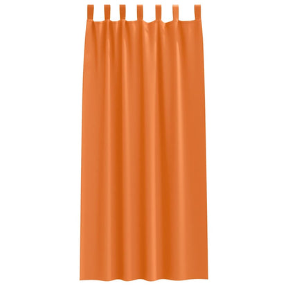 Blackout Curtains with Curtains Bright Orange Polyester