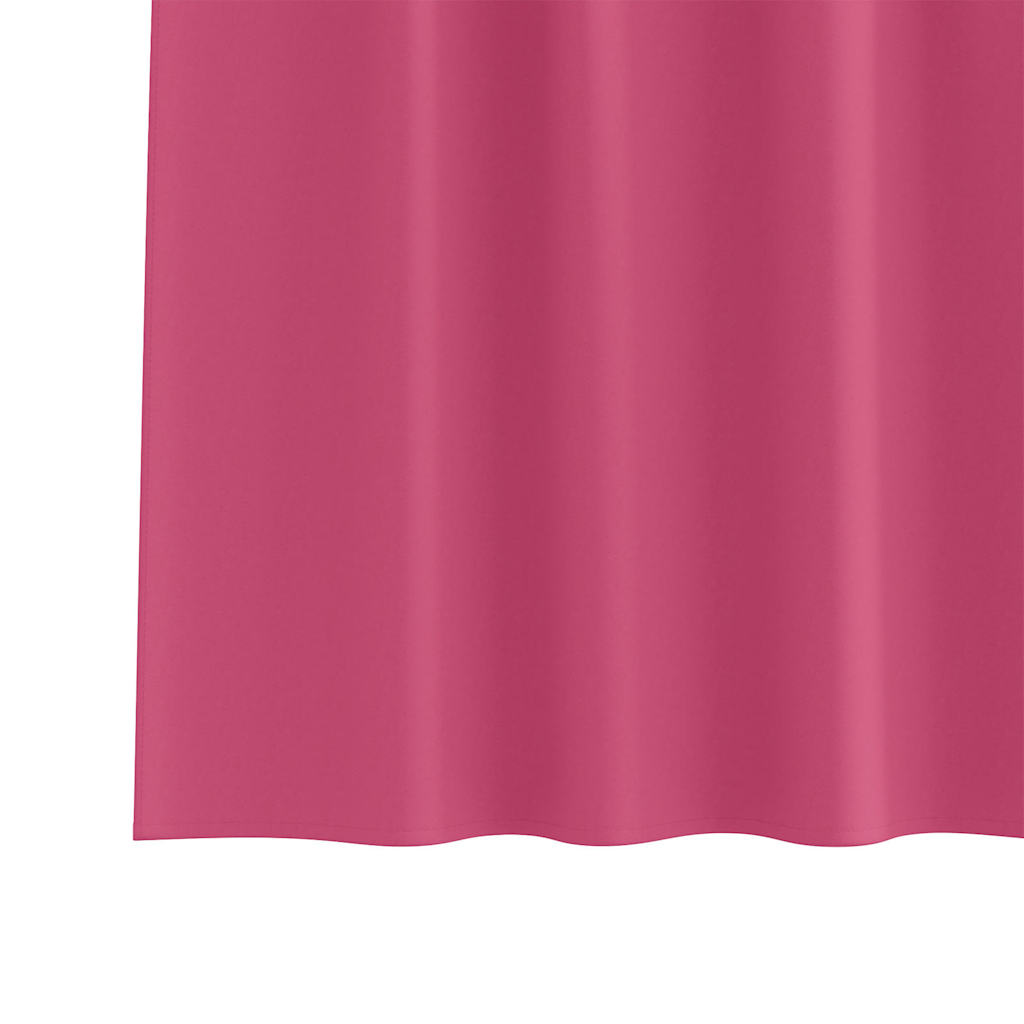 Blackout Curtains with Curtains Bright Pink Polyester