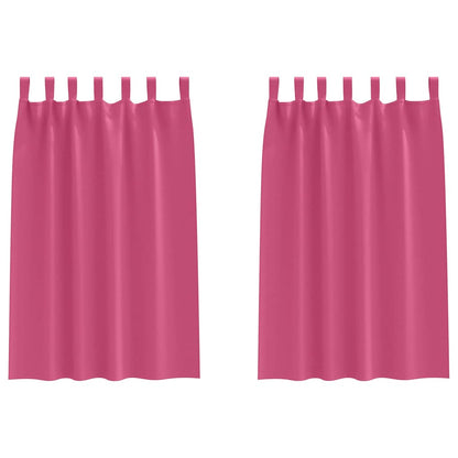 Blackout Curtains with Curtains Bright Pink Polyester