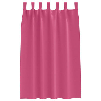 Blackout Curtains with Curtains Bright Pink Polyester