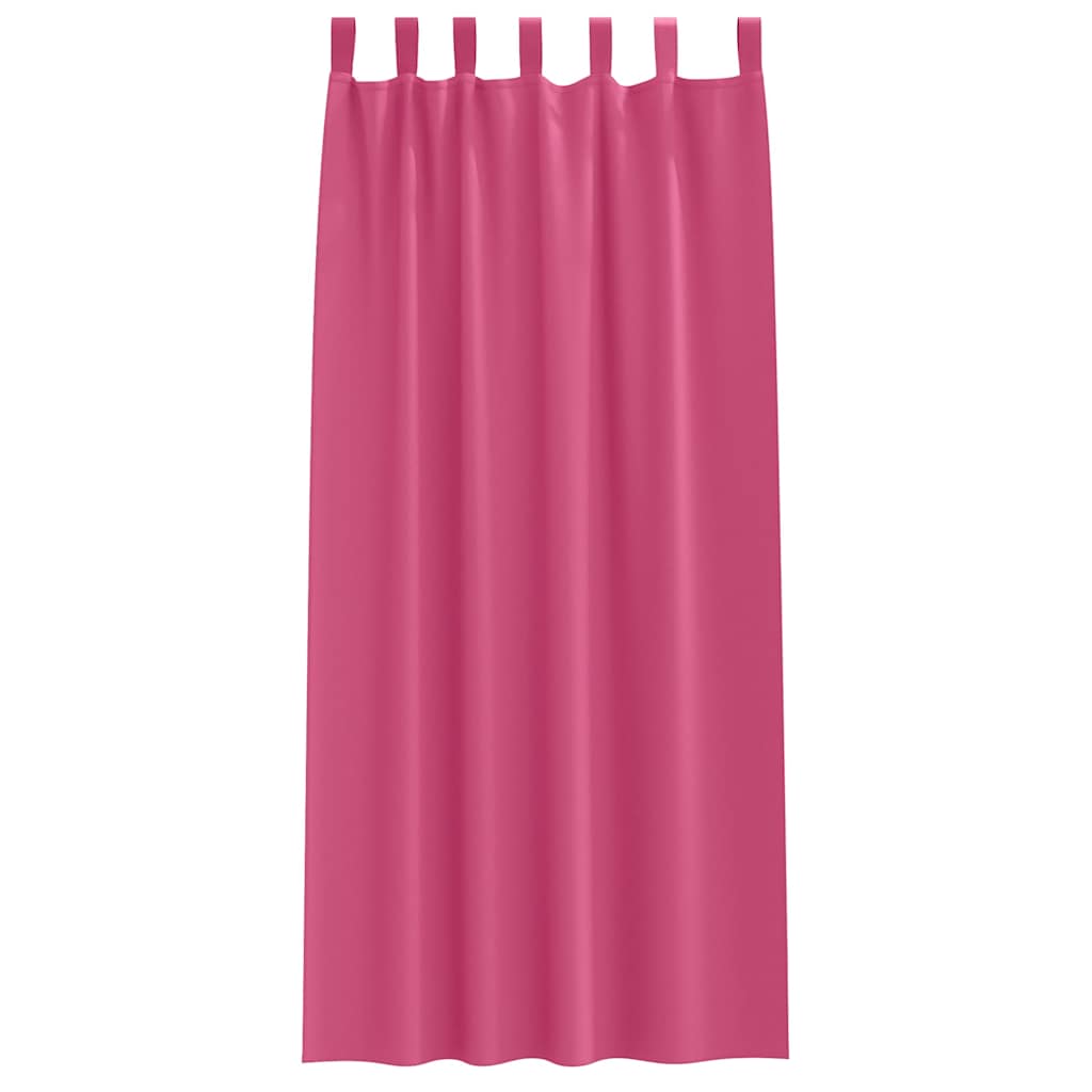 Blackout Curtains with Curtains Bright Pink Polyester