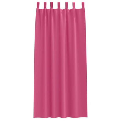 Blackout Curtains with Curtains Bright Pink Polyester