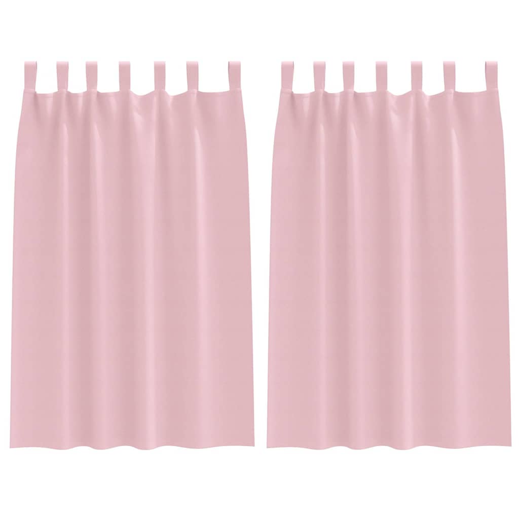 Blackout Curtains with Curtains Baby Pink Polyester