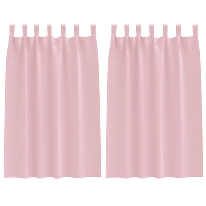 Blackout Curtains with Curtains Baby Pink Polyester