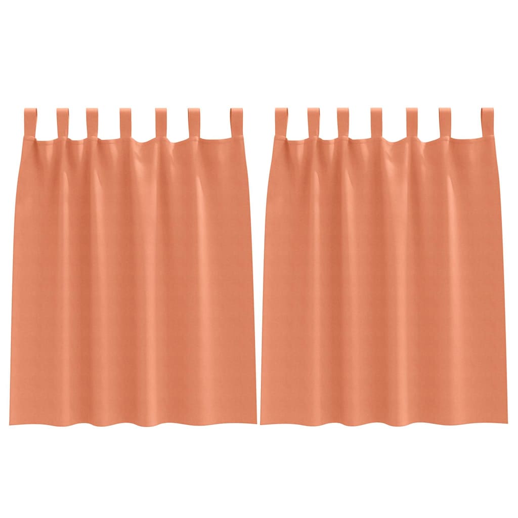 Blackout Curtains with Curtains Terracotta Polyester