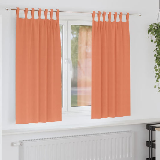 Blackout Curtains with Curtains Terracotta Polyester