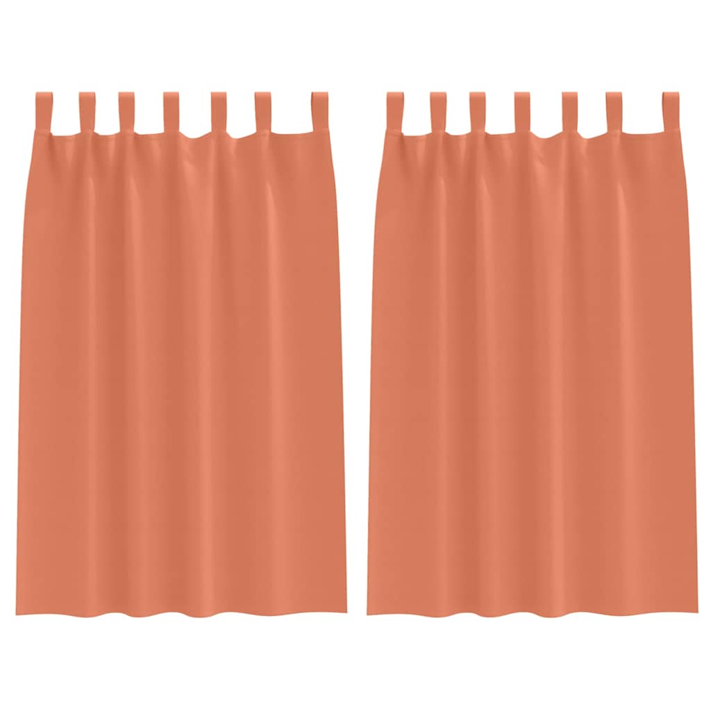 Blackout Curtains with Curtains Terracotta Polyester