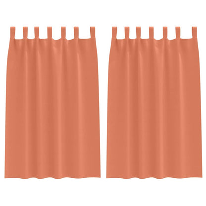 Blackout Curtains with Curtains Terracotta Polyester