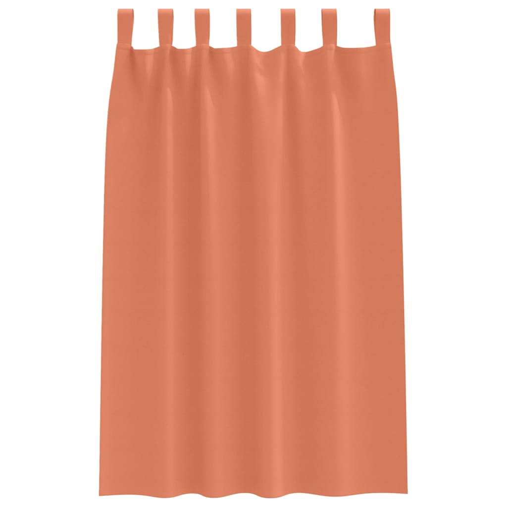 Blackout Curtains with Curtains Terracotta Polyester