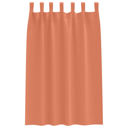 Blackout Curtains with Curtains Terracotta Polyester