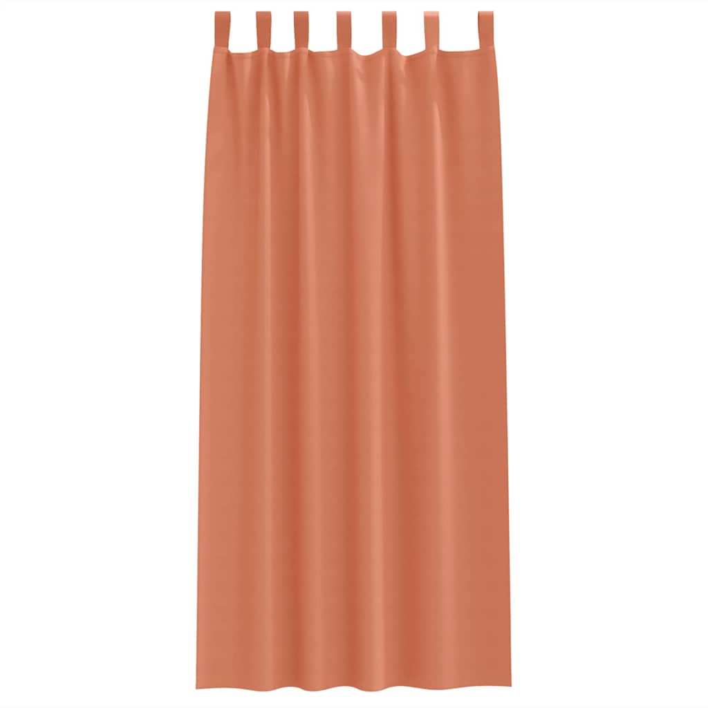 Blackout Curtains with Curtains Terracotta Polyester
