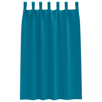 Blackout Curtains with Curtains Turquoise Polyester