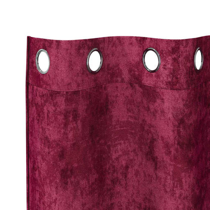 Curtain with Curtains 2 pcs Wine red 245 x 140 cm Velvet