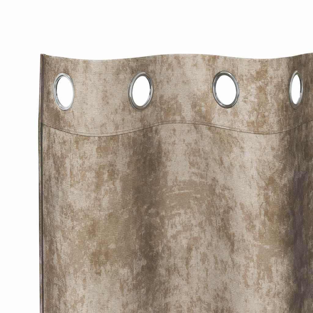 Curtain with Curtains 2 pcs Champagne 140 x 140 cm Velvet