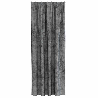 Curtain with Curtains 2 pcs Grey 260 x 140 cm Velvet