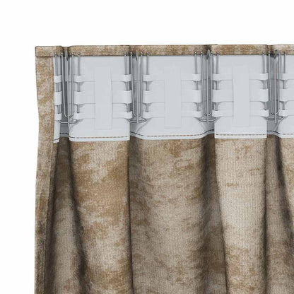 Curtain with Curtains 2 pcs Champagne 140 x 140 cm Velvet