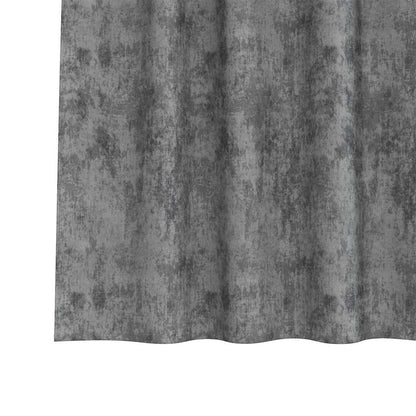Curtain with Curtains 2 pcs Grey 175 x 140 cm Velvet