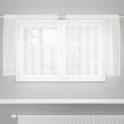 Curtains with Curtains White 150x80cm Polyester