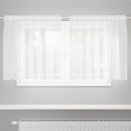 Curtains with Curtains White 150x120cm Polyester