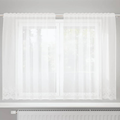 Curtains with Curtains White 150x140cm Polyester