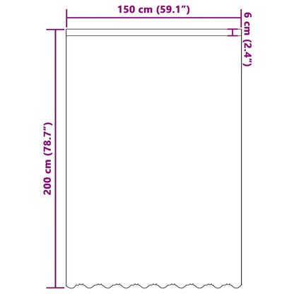 Curtains with Curtains White 150x200cm Polyester
