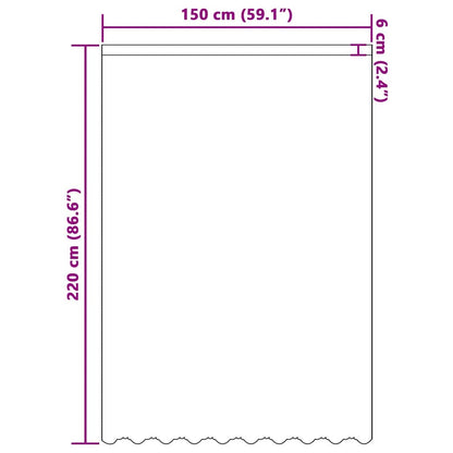 Curtains with Curtains White 150x220cm Polyester