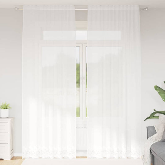 Curtains with Curtains White 150x280cm Polyester