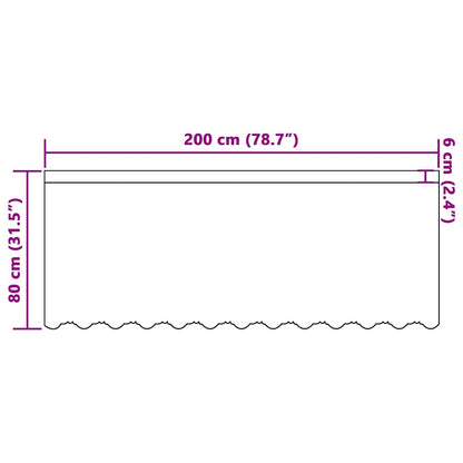 Curtains with Curtains White 200x80cm Polyester